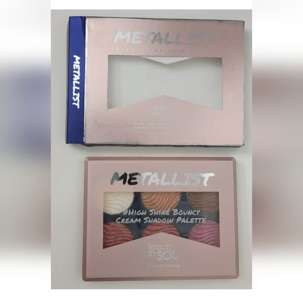 METALLIST # HIGH SHINE BOUNCY CREAM SHADOW PALETTE TOUCH in SOL  6 Shades - Picture 4 of 6